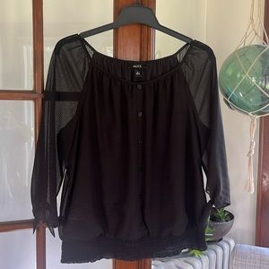 Dressy black blouse